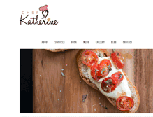 Tablet Screenshot of chefkatherine.com